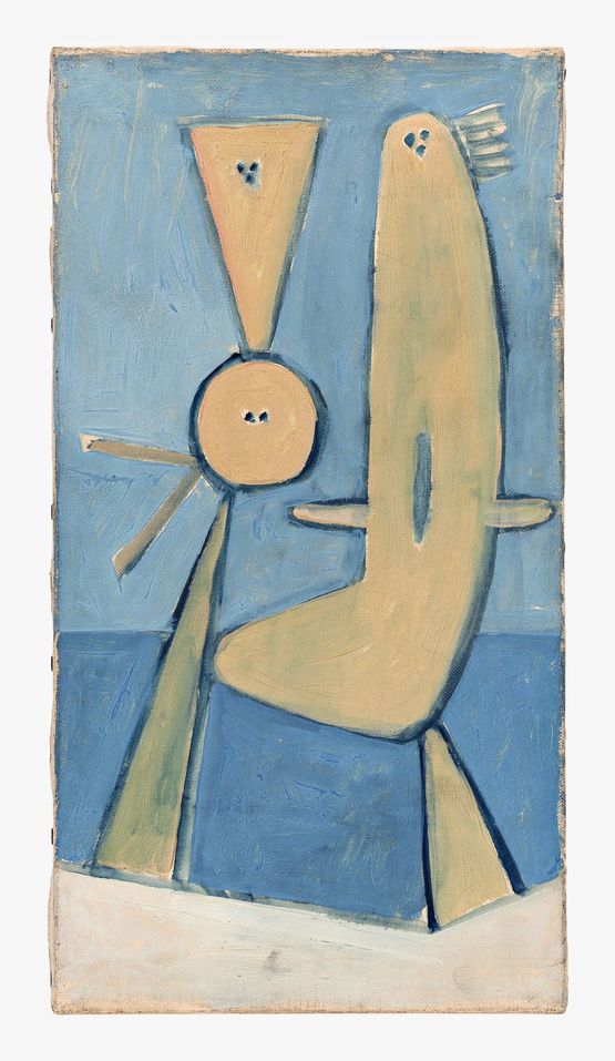 Couple au bord de la mer Couple on the Beach by Pablo Picasso contemporary artwork Painting