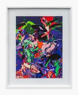 In AARONs Garden 6 by Harold Cohen contemporary artwork drawing painting photography print works on paper