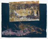 Sans titre Cimetiere de Varsovie a lexterieur du ghetto by Nancy Spero contemporary artwork works on paper