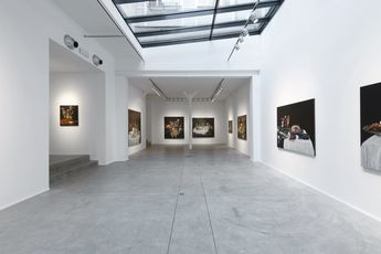 Contemporary art exhibition Jan Van Imschoot Le bouillon de onze heures at Templon Brussels Belgium