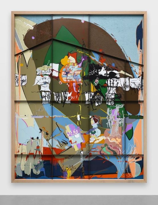 The Piano Service by Helen Marten contemporary artwork Painting