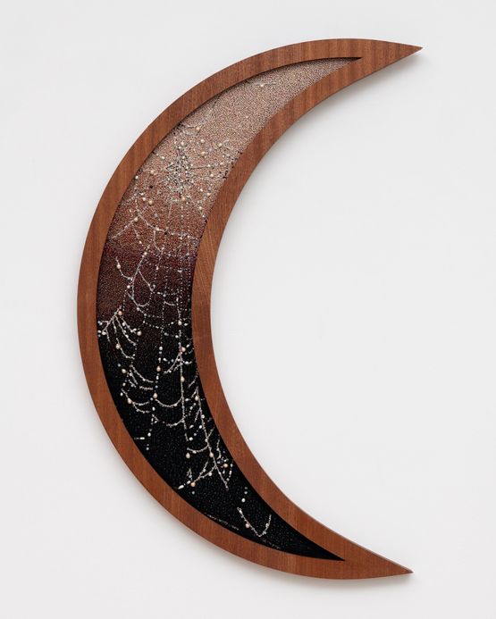 Weaving Waning by Charlotte Edey contemporary artwork Textile