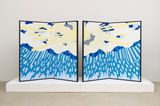 Descending Painting Folding Screen by Noritaka Tatehana contemporary artwork painting sculpture