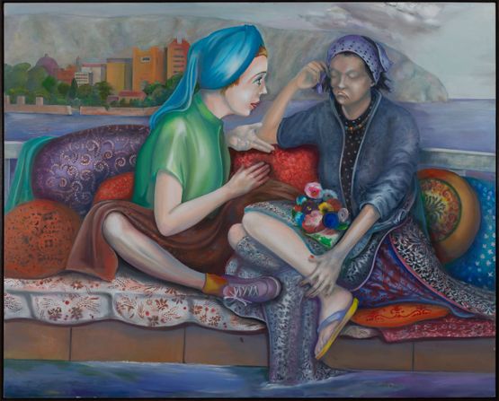 Temps couvert a Tanger by Martial Raysse contemporary artwork Painting