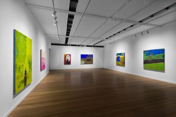 Contemporary art exhibition Jenny Watson Six new works and the Patricia paintings at Roslyn Oxley9 Gallery Sydney Australia