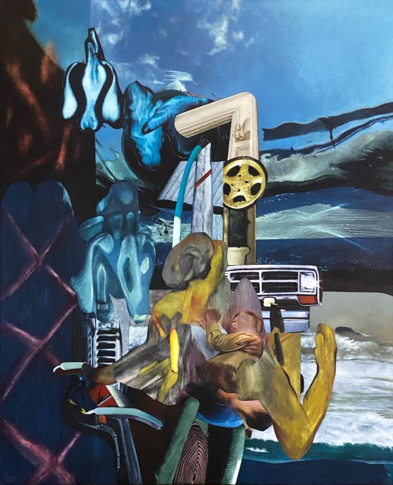 Even the longest day has its end by Rodel Tapaya contemporary artwork Painting