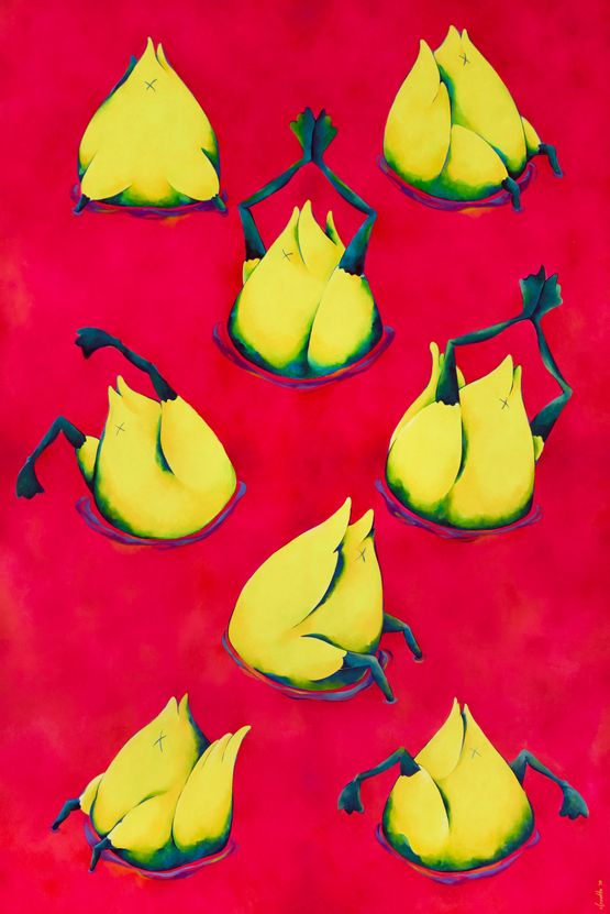 Not Today Satan by Clasutta contemporary artwork Painting