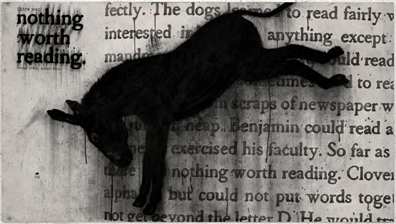 Nothing Worth Reading by Sadik Kwaish Alfraji contemporary artwork Drawing