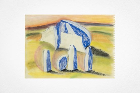 The Quoit II by Luke Edward Hall contemporary artwork Works on Paper