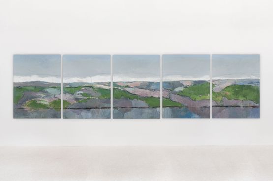 The Living Mountain by Richard Hearns contemporary artwork Painting