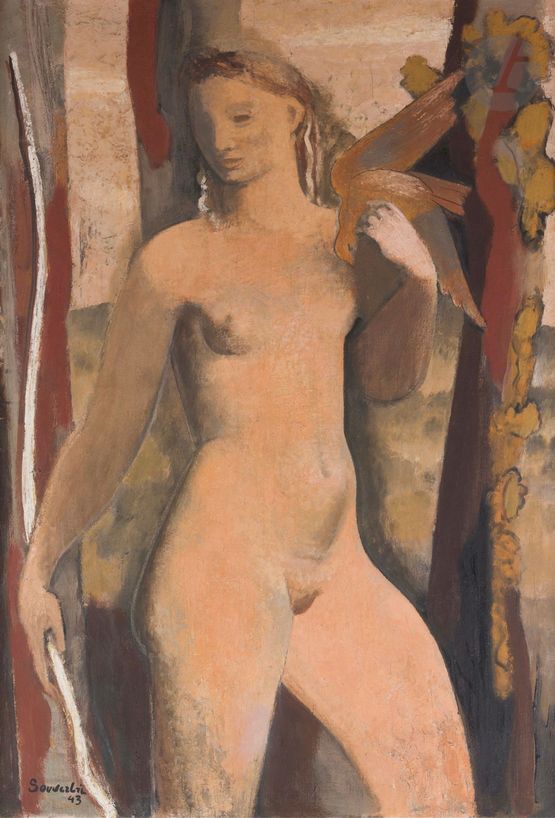 Diane Chasseresse by Jean Souverbie contemporary artwork Painting