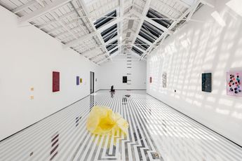 Contemporary art exhibition Jim Lambie Hot Foam at The Modern Institute Osborne Street United Kingdom