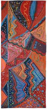 Red Kaleidoscope by Pacita Abad contemporary artwork painting