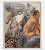 Zepplin with Horses 3 by Philip Pearlstein contemporary artwork painting