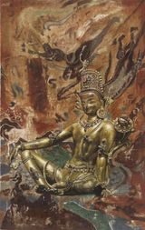 New Dharma in the Old World by Mi Qiaoming contemporary artwork painting