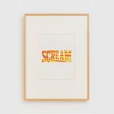 Red Yellow Scream by Ed Ruscha contemporary artwork drawing painting works on paper