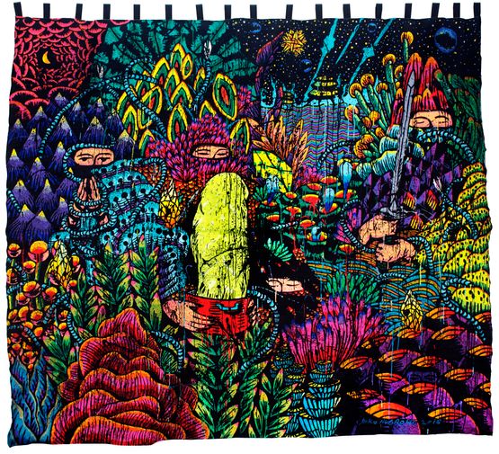 A Pot Full of Peace Spells by Eko Nugroho contemporary artwork Painting