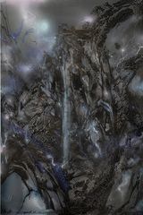 Waterfall at Dawn by Chen Yingjie contemporary artwork painting