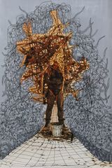 Exit Art by Kim Jones contemporary artwork mixed media