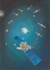 Ships in doubt pursuits politics and the promise of outer space 3 by Sahil Naik contemporary artwork painting