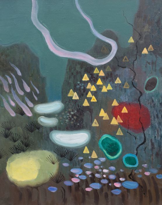 Night Mountain  by Ji Lei contemporary artwork Painting