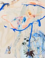 Poolside by Araminta Blue contemporary artwork painting