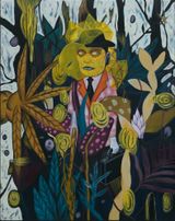 The Menace of Traveling by Rodel Tapaya contemporary artwork painting