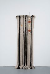 Watch before you fall tapestry by Manal Aldowayan contemporary artwork sculpture textile