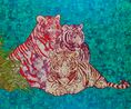 Three Tigers  by Xue Song contemporary artwork Painting