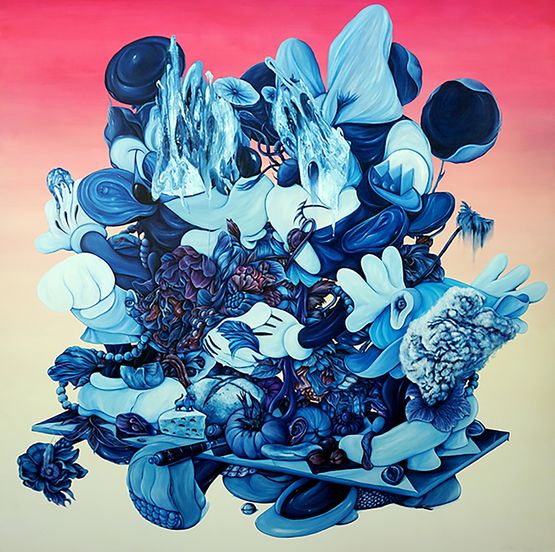 Summer Kisses Winter Tears by Gilang Fradika contemporary artwork Painting