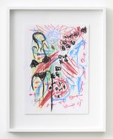 De-Fossilization Of The Look Dialogue With Madonna Del Parto by Pelagie Gbaguidi contemporary artwork works on paper drawing