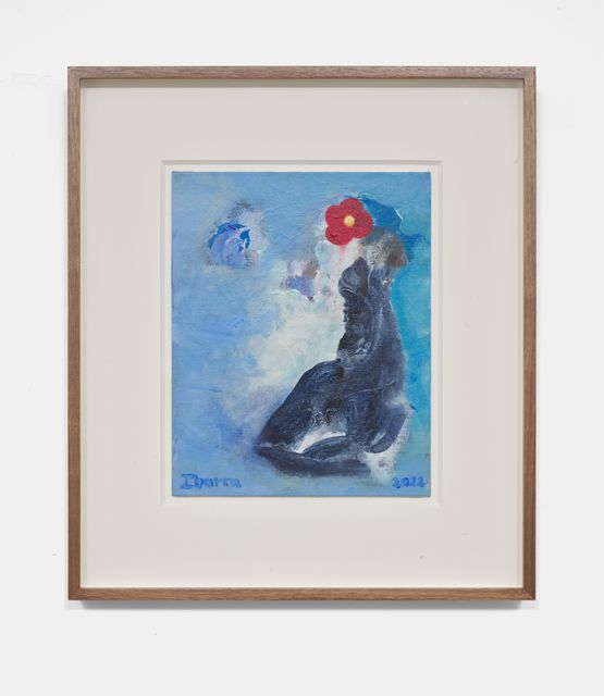 Aquatic Flower Blue Planet by Elizabeth Ibarra contemporary artwork Painting