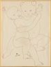 Deux enfants nus by Leonard Tsuguharu Foujita contemporary artwork Works on Paper