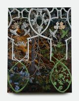 Untitled Gate for a Tree by Sarah Esme Harrison contemporary artwork painting