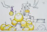 Champion by Candy Bird contemporary artwork works on paper drawing