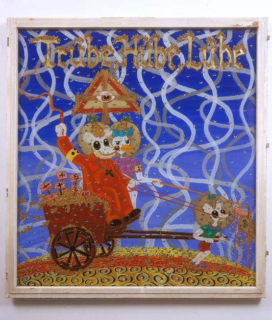 Trube Hube Lube Force Smacks Lies by Blalla Hallmann contemporary artwork Painting