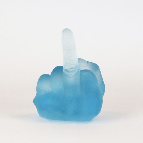 Study of Perspective in Glass Aquamarine by Ai Weiwei contemporary artwork Sculpture