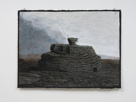Matins in Manuherekia by Michael Shepherd contemporary artwork Works on Paper