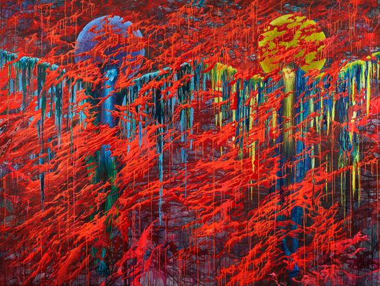 Who decides by Chi Peng contemporary artwork Painting