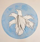 Whirly Bird by Susan Weil contemporary artwork painting works on paper drawing