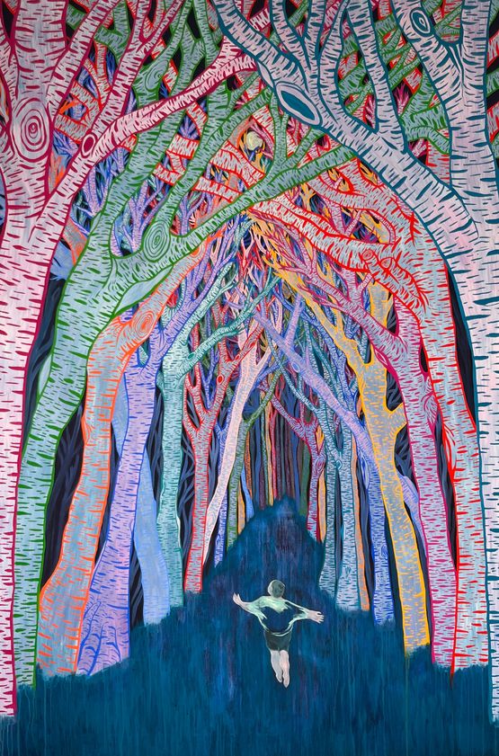 Cathedrale by Tess Dumon contemporary artwork Painting