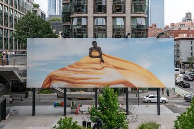 Knicks on High Tyler Mitchells Billboard Continues New Yorks Blue and Orange Celebration