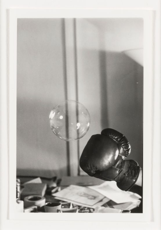 Untitled Boxing Glove and Bubble 1 by Rose Finn-Kelcey contemporary artwork Photography