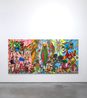 Carp Climbing Waterfall by Keiichi Tanaami contemporary artwork Painting