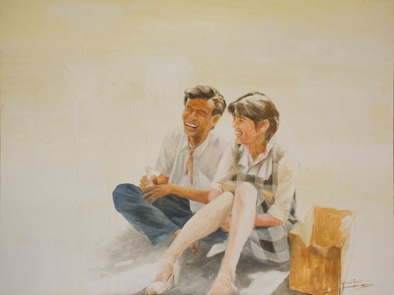 One Afternoon in May 1989 by Zhou Zixi contemporary artwork Painting