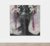 Untitled creeping leg over lavender by Harminder Judge contemporary artwork mixed media painting