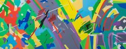 Fiction LandscapeOverlapping Fabric 3 by Bi Rongrong contemporary artwork Painting