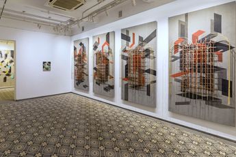 Contemporary art exhibition Rathin Barman Kanishka Raja UnSettled at Experimenter Ballygunge Place Kolkata India