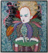 of pollen by Del Kathryn Barton contemporary artwork painting