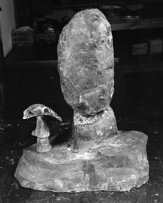Untitled sculpture with parrot by Joao Maria Gusmao  Pedro Paiva contemporary artwork Print